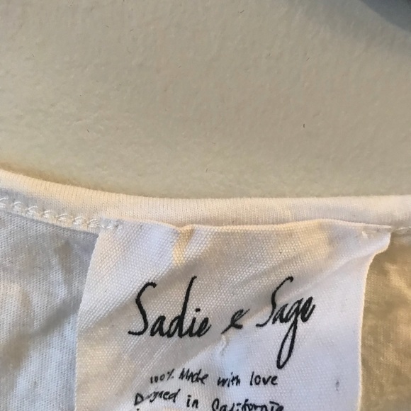 Black and white lace up T - Picture 2 of 2